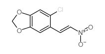 6-chloro-5-(2-nitroethenyl)benzo[1,3]dioxole结构式