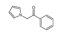 1-phenyl-2-pyrrol-1-ylethanone结构式