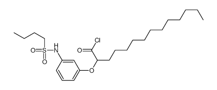 2-[3-(butylsulfonylamino)phenoxy]tetradecanoyl chloride Structure