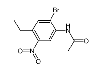 acetic acid-(4-ethyl-2-bromo-5-nitro-anilide) Structure