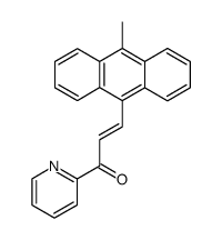 (E)-3-(10-methyl-9-anthryl)-1-(pyrid-2'-yl)prop-2-enone结构式