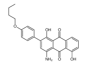 4-amino-2-(4-butoxyphenyl)-1,5-dihydroxyanthracene-9,10-dione Structure