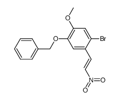 1-benzyloxy-4-bromo-2-methoxy-5-[2-nitro-(E)-1-ethenyl]benzene Structure