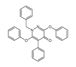 1-benzyl-3,6-diphenoxy-5-phenylpyridazin-4-one Structure