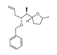 2-(2-benzyloxy-1-methyl-pent-4-enyl)-5-methyl-tetrahydro-furan Structure