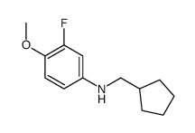 N-(cyclopentylmethyl)-3-fluoro-4-methoxyaniline Structure