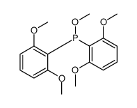 bis(2,6-dimethoxyphenyl)-methoxyphosphane结构式