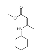 methyl 3-(cyclohexylamino)but-2-enoate结构式