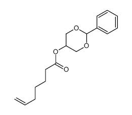 (2-phenyl-1,3-dioxan-5-yl) hept-6-enoate Structure