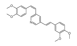 3,5-bis[2-(3,4-dimethoxyphenyl)ethenyl]pyridine Structure