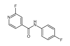 2-fluoro-N-(4-fluorophenyl)pyridine-4-carboxamide Structure