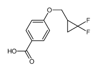 4-[(2,2-difluorocyclopropyl)methoxy]benzoic acid结构式