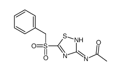 N-(5-benzylsulfonyl-1,2,4-thiadiazol-3-yl)acetamide Structure