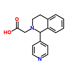 [1-(4-Pyridinyl)-3,4-dihydro-2(1H)-isoquinolinyl]acetic acid Structure