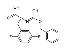 (2R)-3-(2,5-difluorophenyl)-2-(phenylmethoxycarbonylamino)propanoic acid Structure