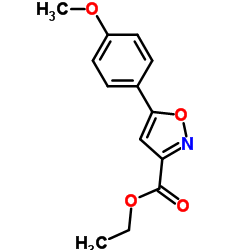 ETHYL 5-(4-METHOXYPHENYL)ISOXAZOLE-3-CARBOXYLATE Structure