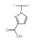 1-Difluoromethyl-1H-pyrazole-3-carboxylic acid structure