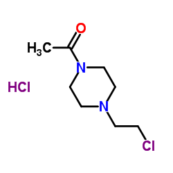 1-(4-(2-HYDROXYETHYL)PIPERAZIN-1-YL)ETHANONE HYDROCHLORIDE Structure