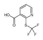 2-[(Trifluoromethyl)sulfanyl]nicotinic acid Structure