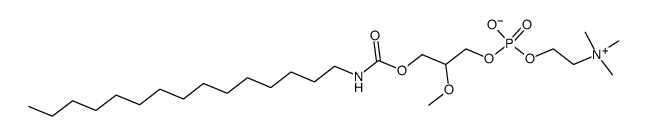 2-methoxy-3-(N-pentadecyl)carbamoyloxypropyl 2-trimethylammonioethyl phosphate Structure