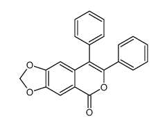 7,8-diphenyl-[1,3]dioxolo[4,5-g]isochromen-5-one Structure