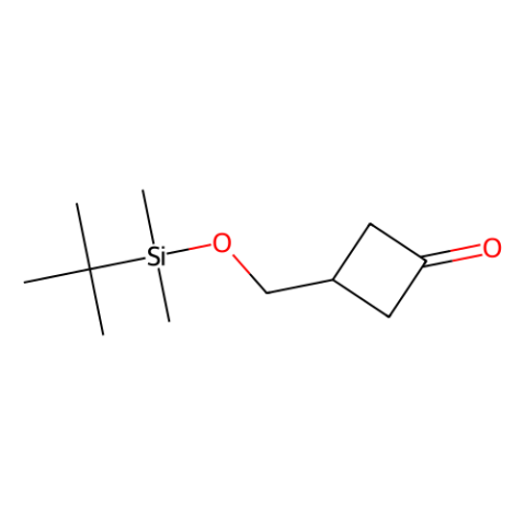 3-(((tert-butyldimethylsilyl)oxy)methyl)cyclobutanone结构式