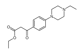 ethyl 3-(4-(4-ethylpiperazin-1-yl)phenyl)-3-oxopropanoate结构式