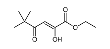 2-Hexenoic acid, 2-hydroxy-5,5-dimethyl-4-oxo-, ethyl ester Structure
