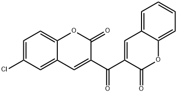 6-chloro-3-(2-oxo-2H-chromene-3-carbonyl)-2H-chromen-2-one Structure