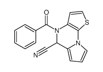 Dihydro-4,5 benzoyl-4 cyano-5 pyrrolo(1,2-a)thieno(3,2-e)pyrazine结构式