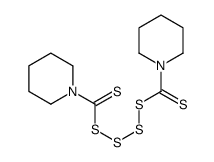 (piperidine-1-carbothioyltrisulfanyl) piperidine-1-carbodithioate Structure