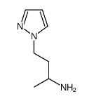 4-pyrazol-1-ylbutan-2-amine structure