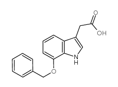 2-(7-phenylmethoxy-1H-indol-3-yl)acetic acid structure
