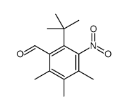 2-tert-butyl-4,5,6-trimethyl-3-nitrobenzaldehyde结构式