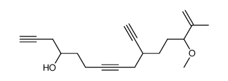 10-Ethynyl-13-methoxy-14-methyl-pentadec-14-ene-1,7-diyn-4-ol Structure
