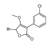 5-Bromo-3-(3-chloro-phenyl)-4-methoxy-5H-furan-2-one结构式