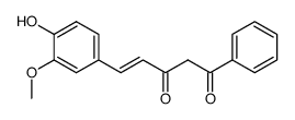 (E)-5-(4-hydroxy-3-methoxyphenyl)-1-phenylpent-4-ene-1,3-dione Structure