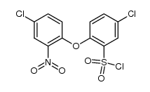 5-chloro-2-(4-chloro-2-nitro-phenoxy)-benzenesulfonyl chloride结构式