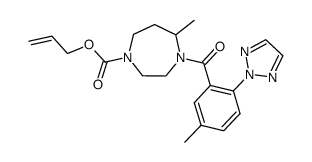 allyl 5-methyl-4-(5-methyl-2-(2H-1,2,3-triazol-2-yl)benzoyl)-1,4-diazepane-1-carboxylate Structure
