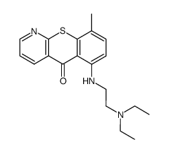 6-(2-diethylamino-ethylamino)-9-methyl-thiochromeno[2,3-b]pyridin-5-one结构式