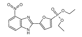 [5-(4-nitro-1H-benzoimidazol-2-yl)furan-2-yl]phosphonic acid diethyl ester结构式