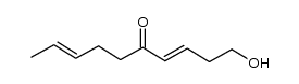 (3E,8E)-1-hydroxydeca-3,8-dien-5-one结构式