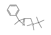 3-((tert-butyldimethylsilyl)methyl)-2-methyl-2-phenyl-2H-azirine结构式