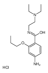 2-[(4-amino-2-propoxybenzoyl)amino]ethyl-diethylazanium,chloride Structure