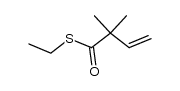 2,2-Dimethyl-but-3-en-thiosaeure-5-ethylester结构式