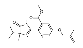 methyl 5-(2-methylallyloxy)-2-(4-isopropyl-4-methyl-5-oxo-2-imidazolin-2-yl)nicotinate Structure