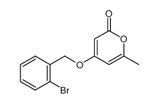 4-[(2-bromobenzyl)oxy]-6-methyl-2H-pyran-2-one Structure