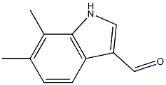 6,7-dimethyl-1H-indole-3-carbaldehyde Structure