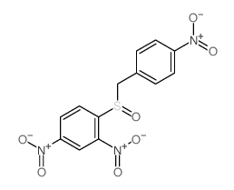 Benzene,2,4-dinitro-1-[[(4-nitrophenyl)methyl]sulfinyl]- structure