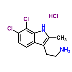 2-(6,7-DICHLORO-2-METHYL-1H-INDOL-3-YL)ETHANAMINE HYDROCHLORIDE structure